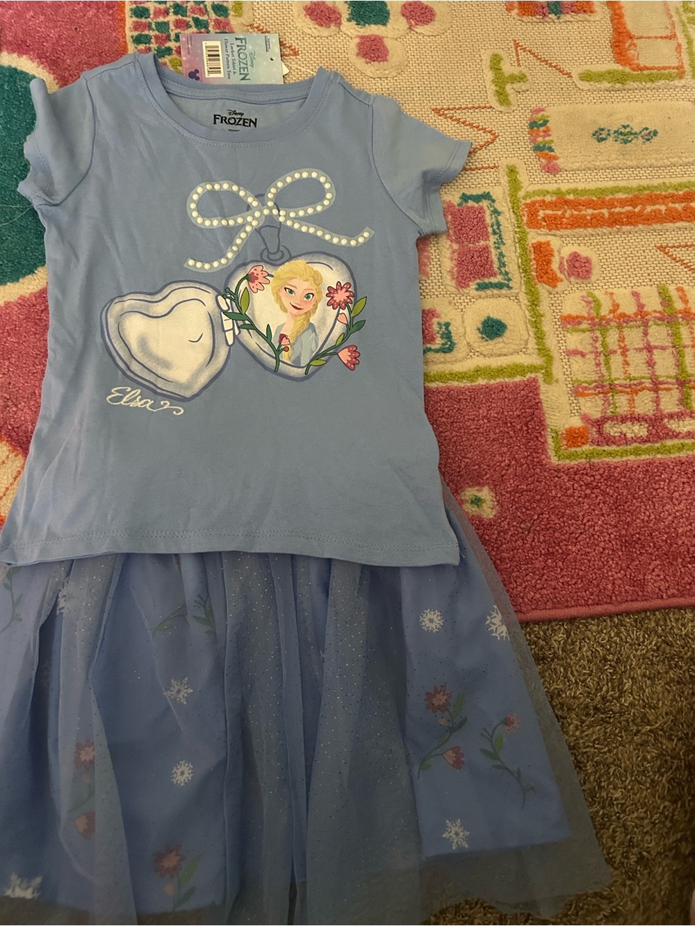 NWT Disney Frozen Elsa Blue Tulle Dress
